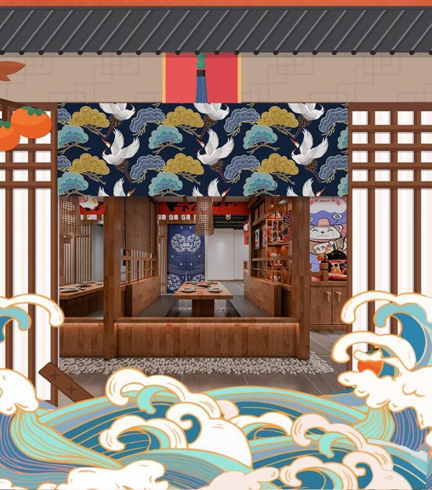 Japanese Sushi Bar Noren Door Curtain Panel