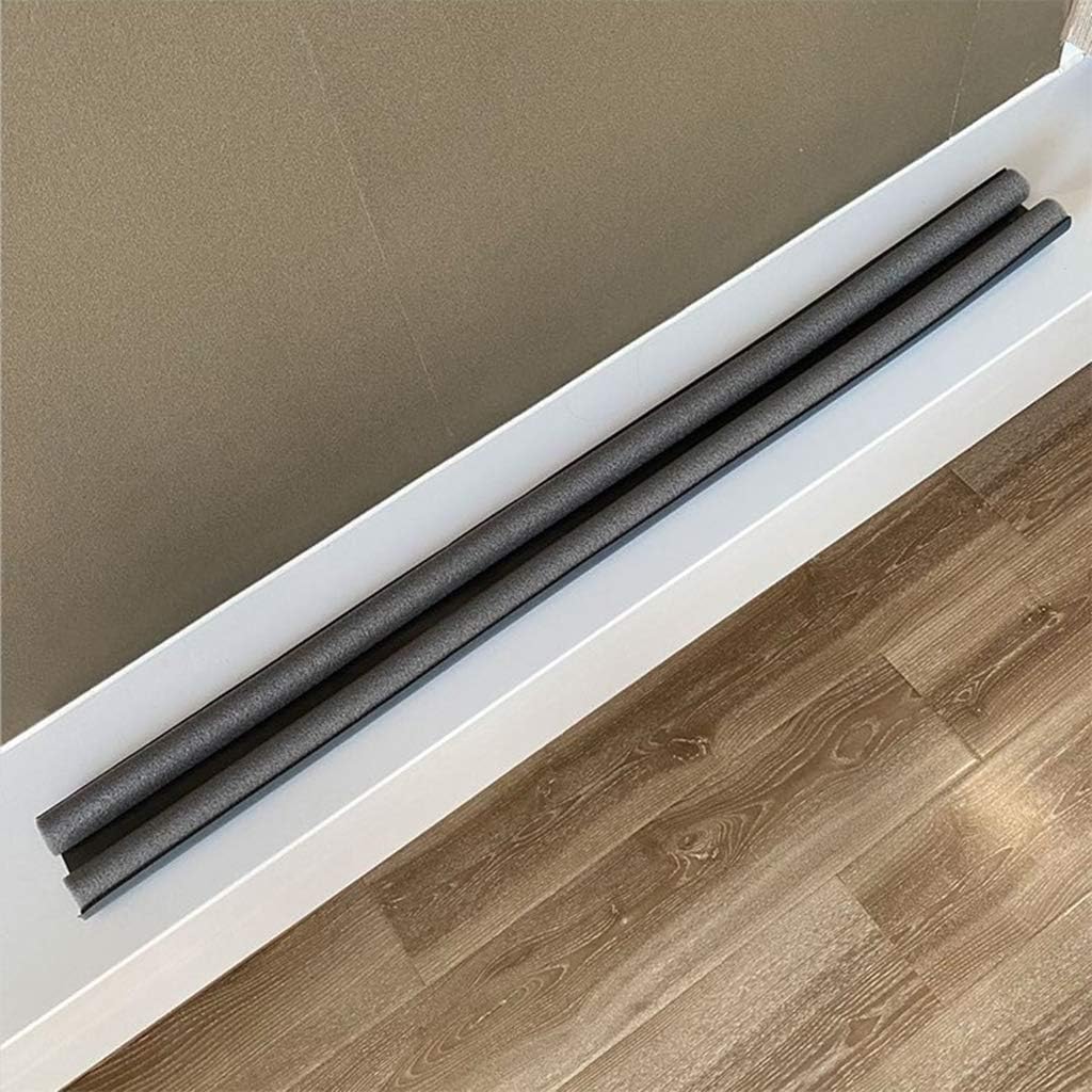 93cm Flexible Door Bottom Sealing Guard Black
