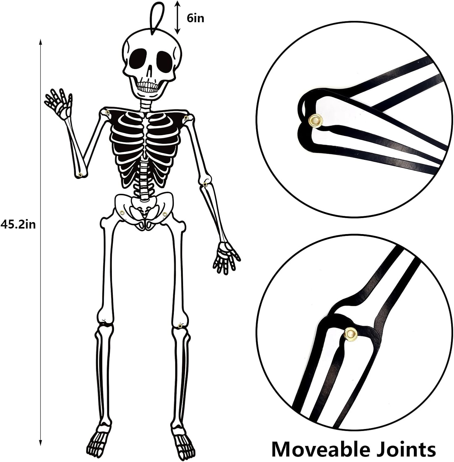 Kalefo Halloween Glow in the Dark Skeleton Decorations