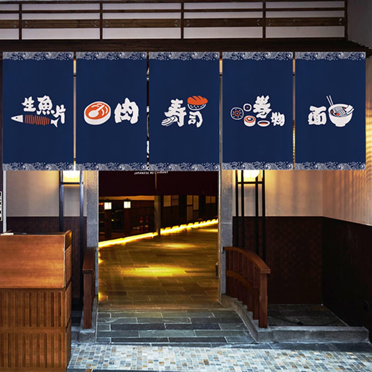 Japanese Style Restaurant Curtain for Sushi Bar and Izakaya