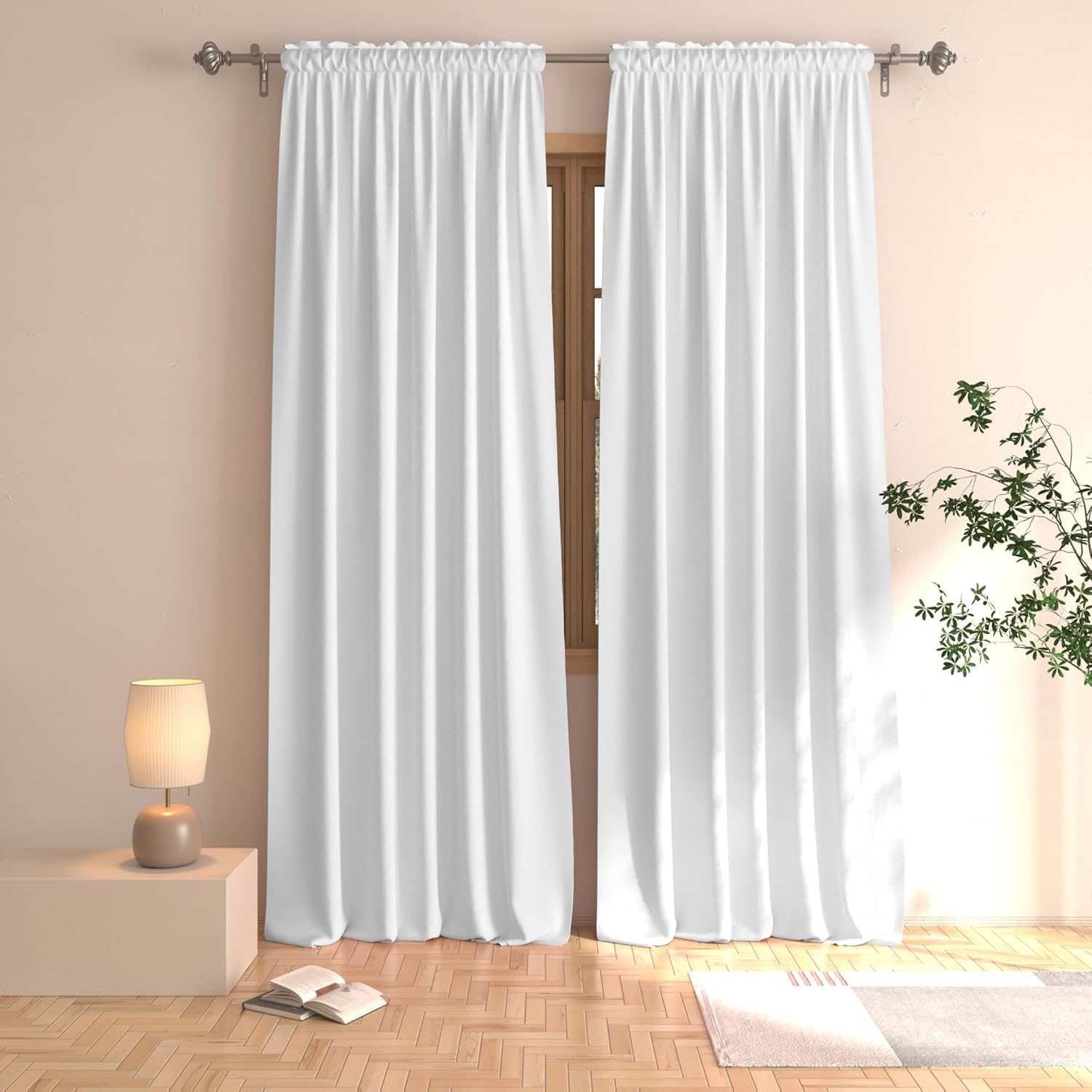 UPOPO 2 Panel Blackout Curtains 52x100