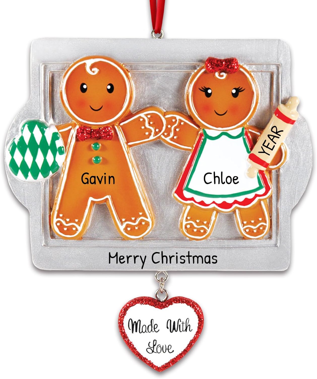 Personalized First Christmas Ornament 2025 for Couple