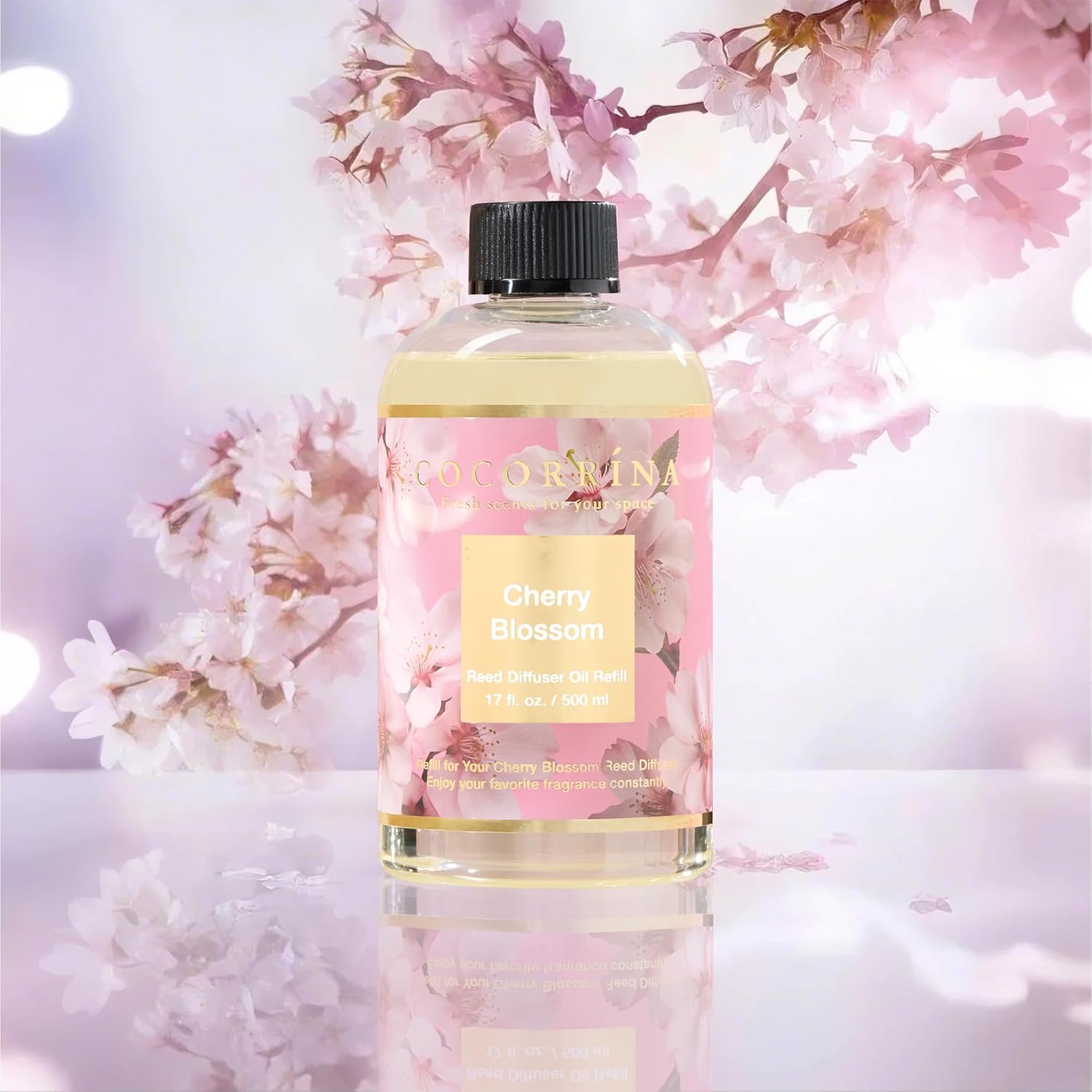 Cocorrna Cherry Blossom Reed Diffuser Refill 17oz