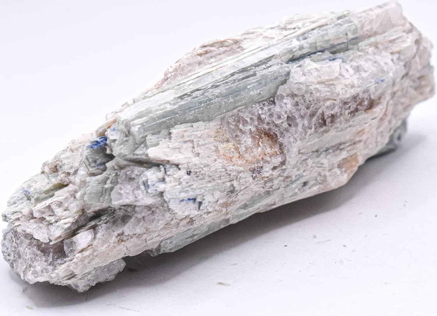 Greenish Blue Kyanite Blade Cluster Rough Natural Crystal - 235g