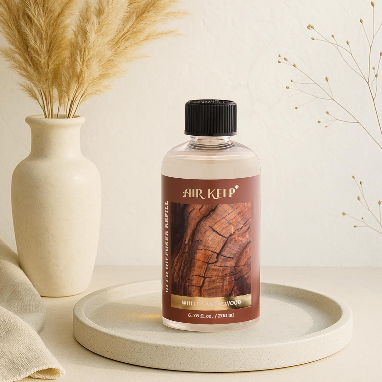 Airkeep Reed Diffuser Oil Refill with 8 Sticks 200ml