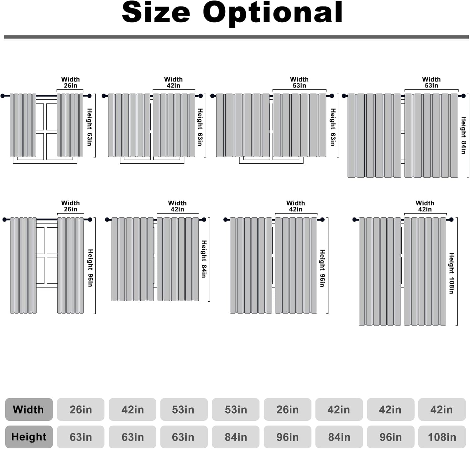 Yeele World Map Blackout Curtains 2 Panel Set
