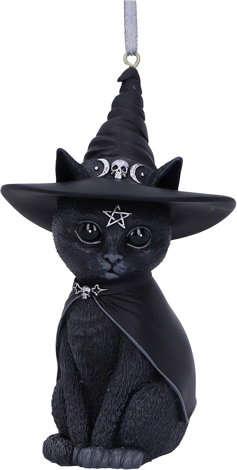 Nemesis Now Witch Cat Hanging Ornament 115cm Black Resin