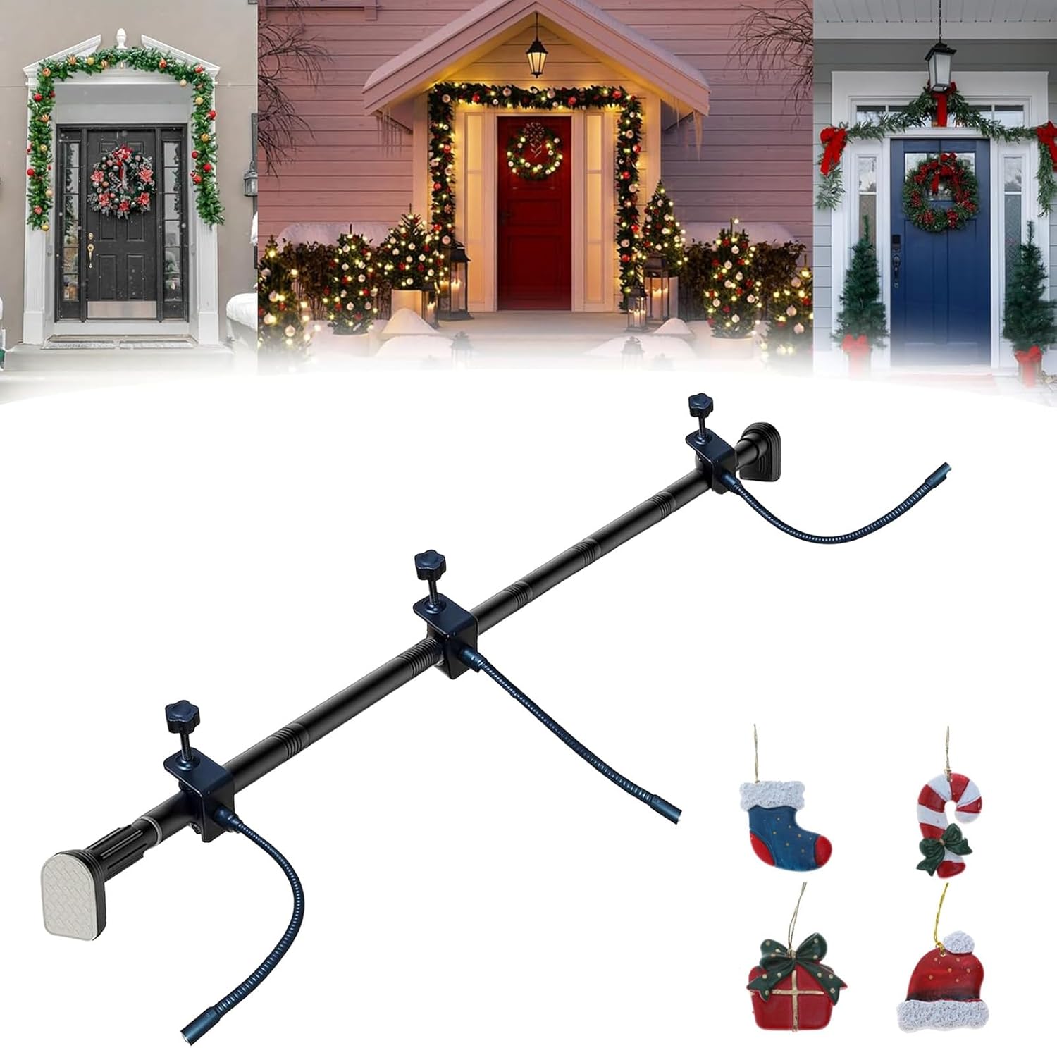 gifskiu Adjustable Door Garland Hanger 3 Sizes No Screws