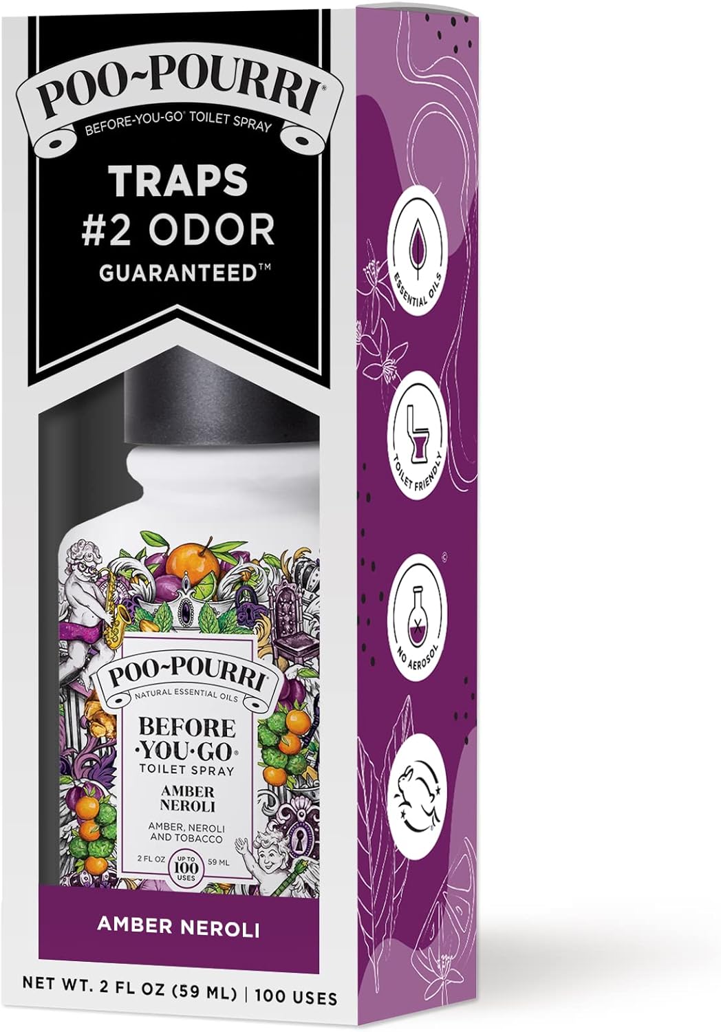 Poo-Pourri Before-You-Go Toilet Spray Amber Neroli 2 oz