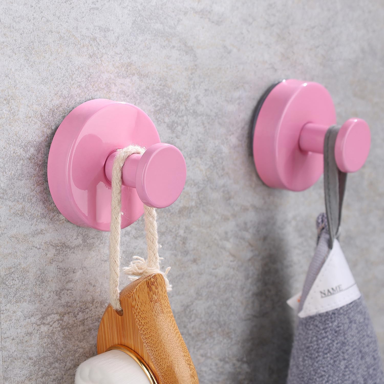 Pink Suction Cup Wreath Hanger 15 Lbs Capacity