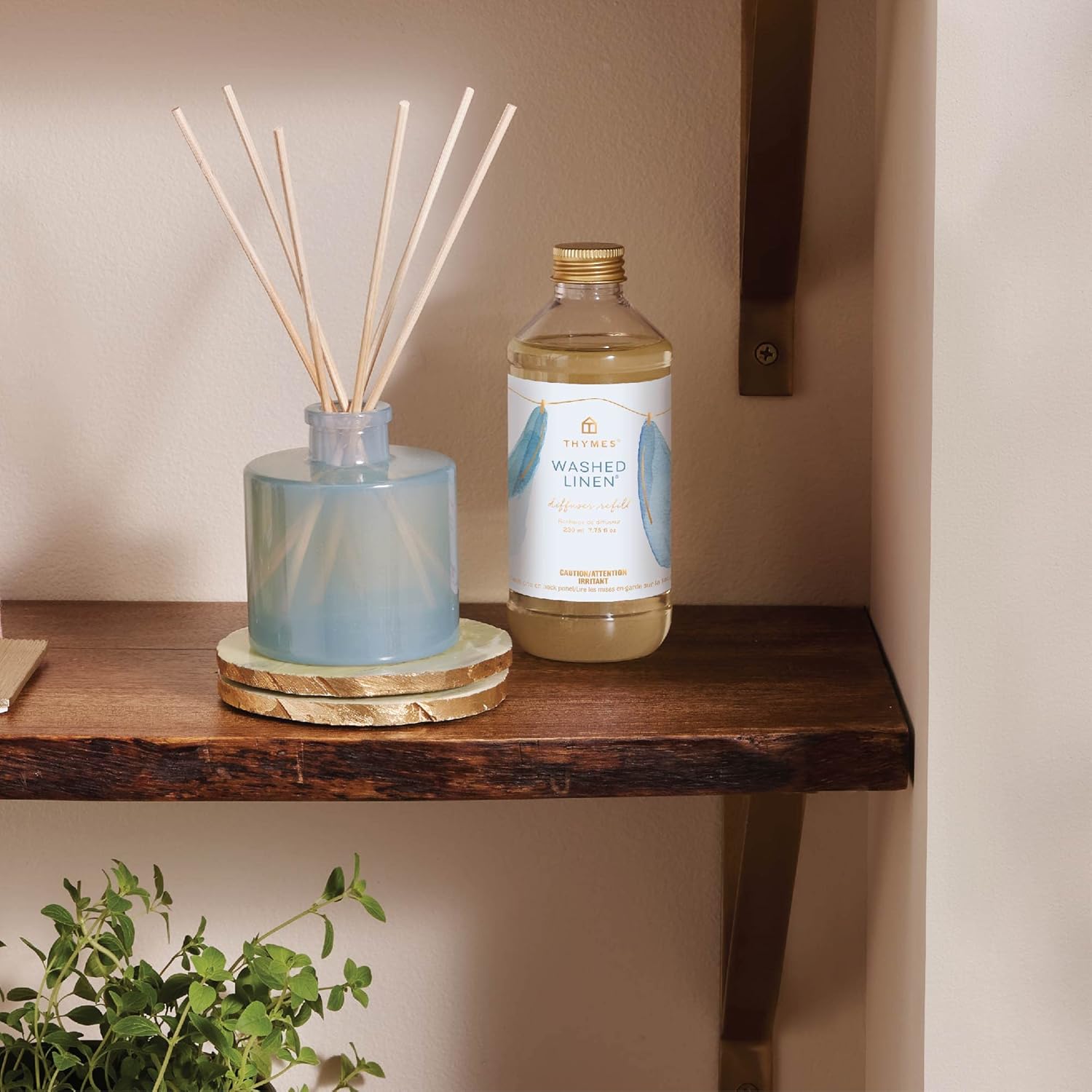 Thymes Reed Diffuser Oil - Washed Linen - 775 Fl Oz