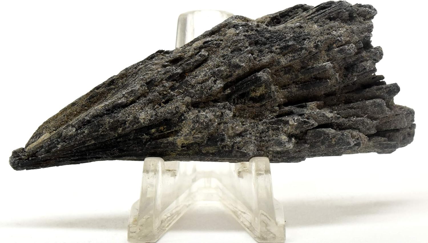 175ct Black Kyanite Blades with Mica Crystals Cluster - Brazil