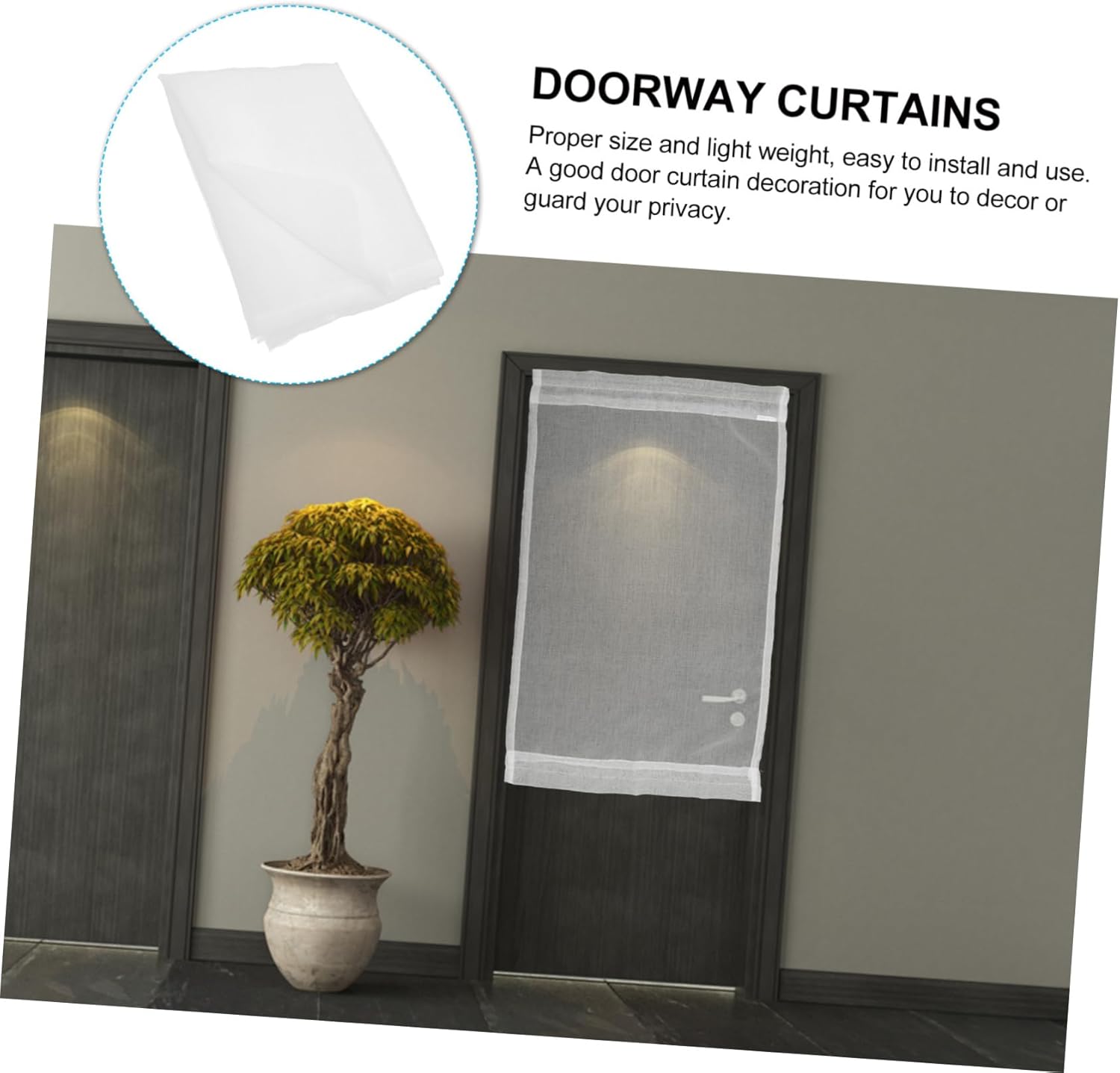 Cabilock Doorway Curtain Privacy Drapes for Bedroom Kitchen Living Room