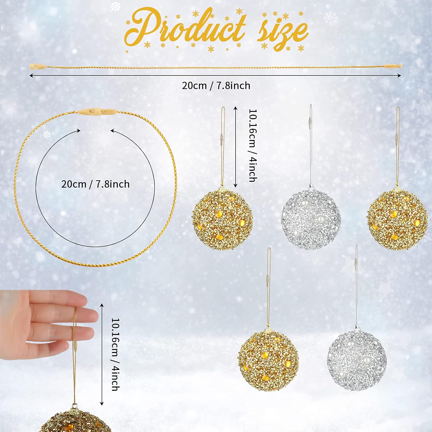 400 Piece Gold and Silver Ornament Hangers