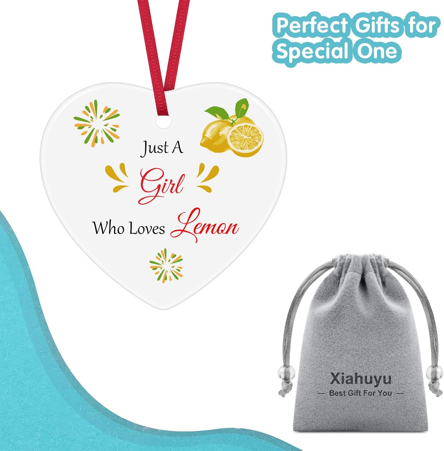 Lemon Lover Ceramic Ornament Keepsake Sign