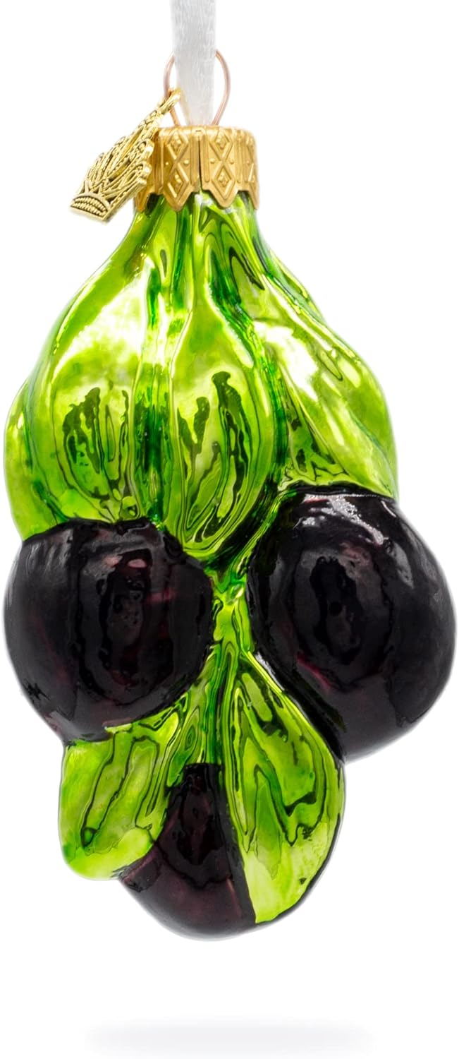 Black Olives Glass Christmas Ornament 1