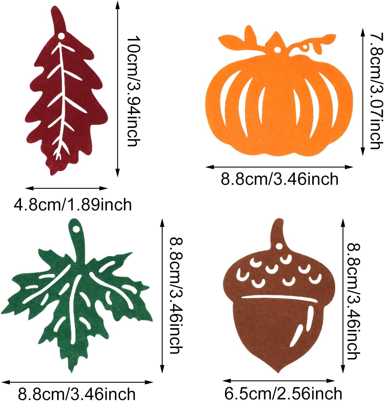 Yueton 36PCS Fall Hanging Ornaments with Rope