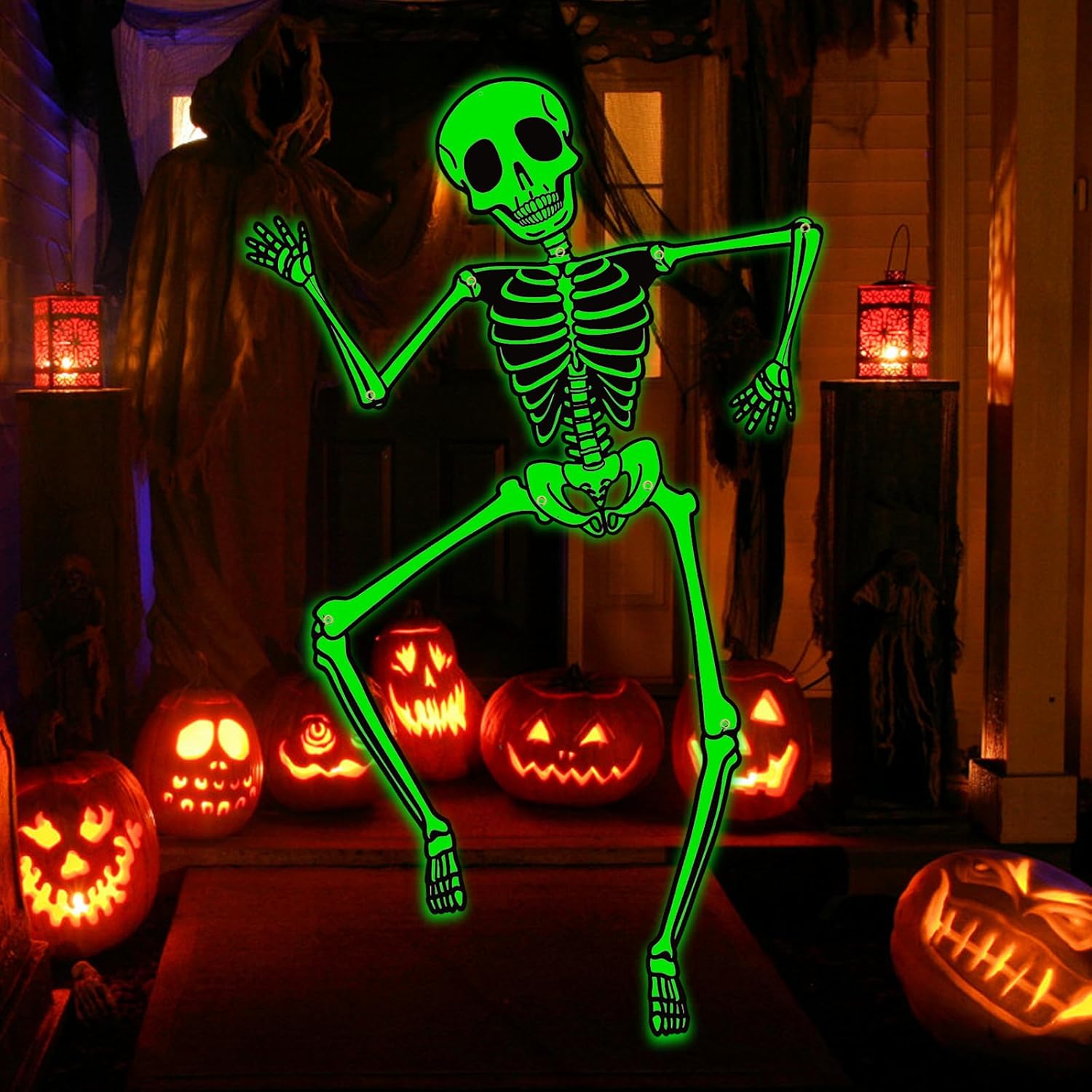 Kalefo Halloween Glow in the Dark Skeleton Decorations