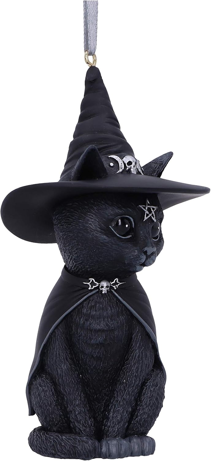 Nemesis Now Witch Cat Hanging Ornament 115cm Black Resin