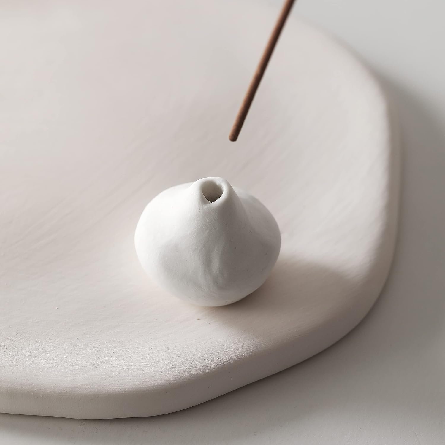 Handmade Pomelo Pumpkin Ceramic Incense Holder