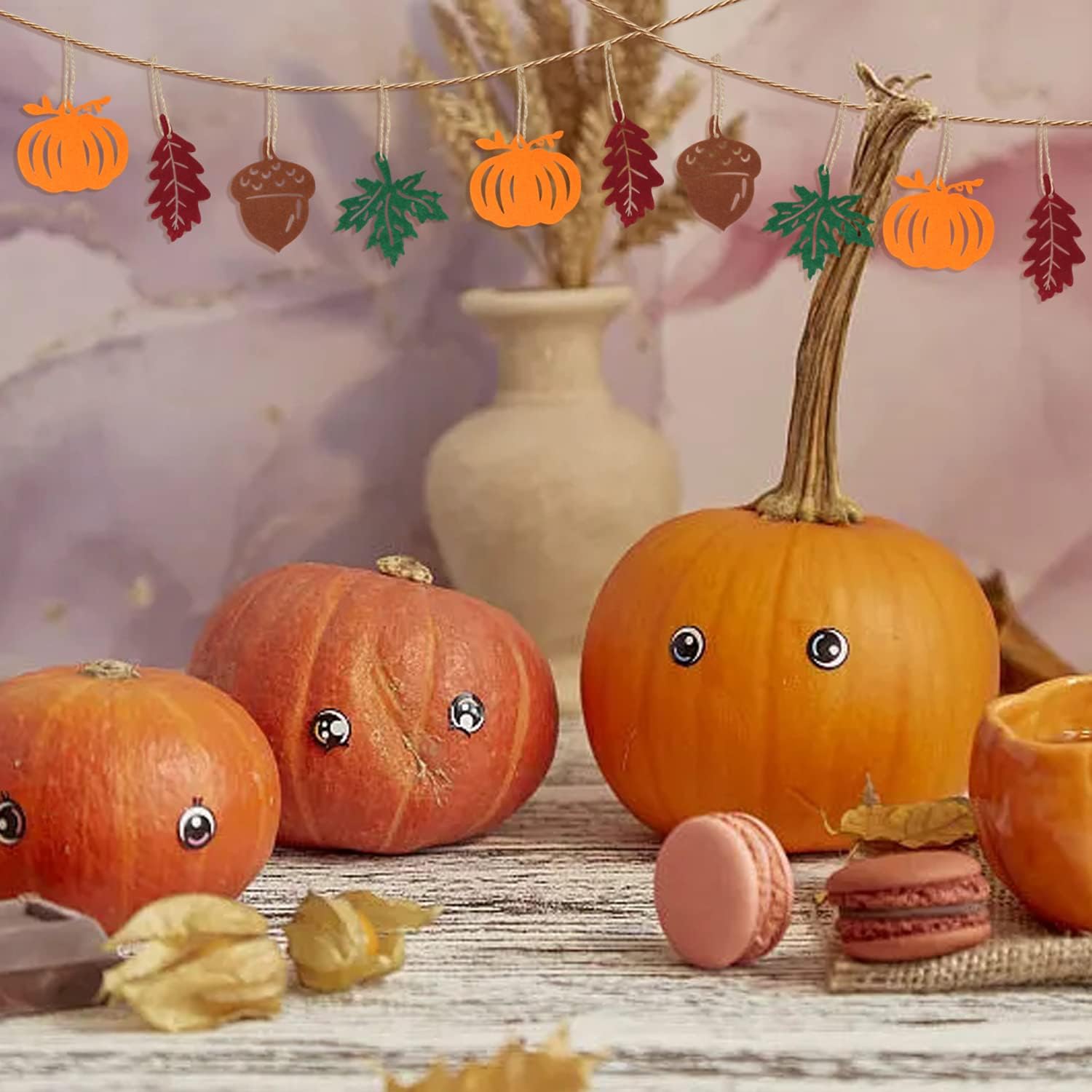 Yueton 36PCS Fall Hanging Ornaments with Rope
