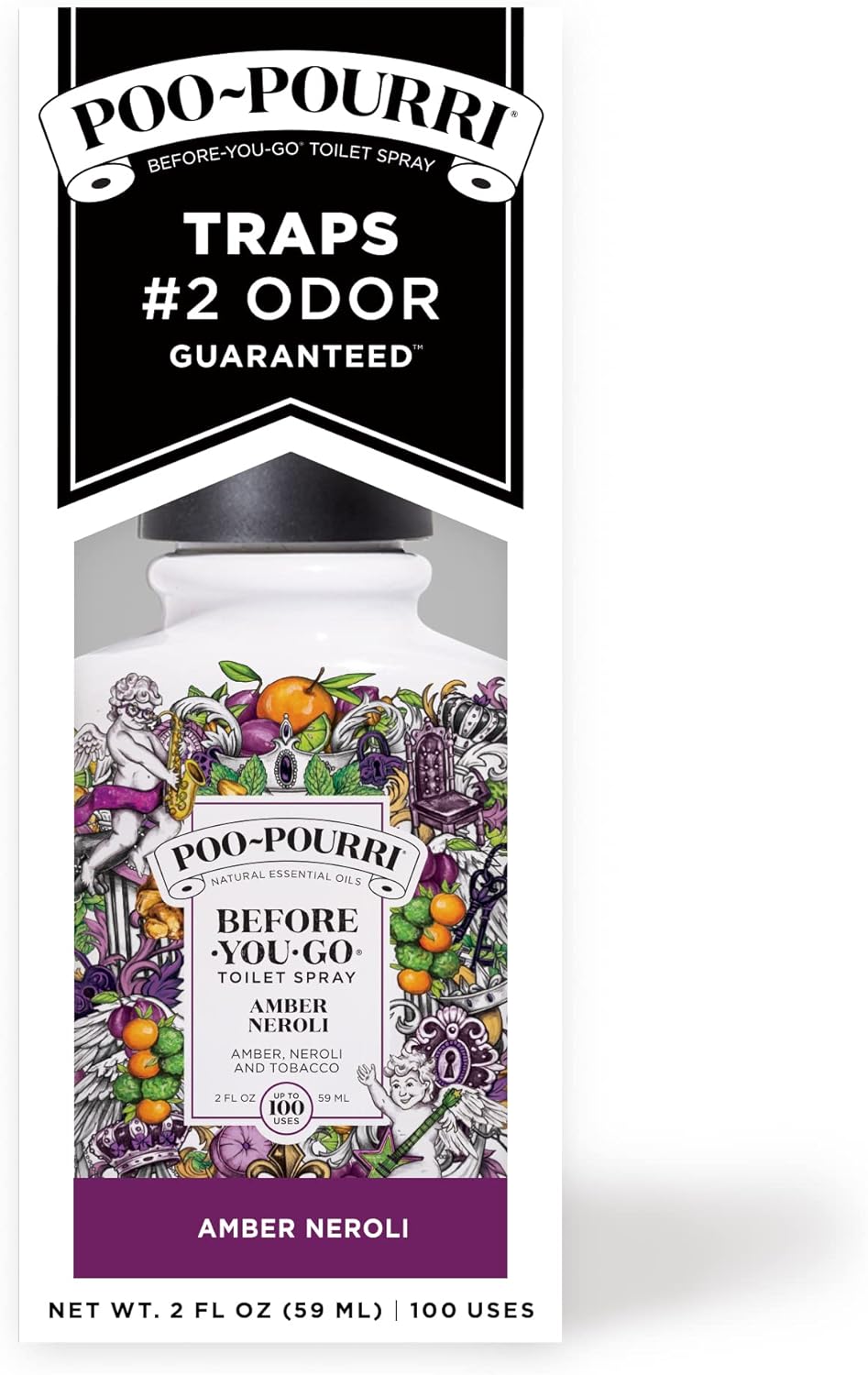 Poo-Pourri Before-You-Go Toilet Spray Amber Neroli 2 oz