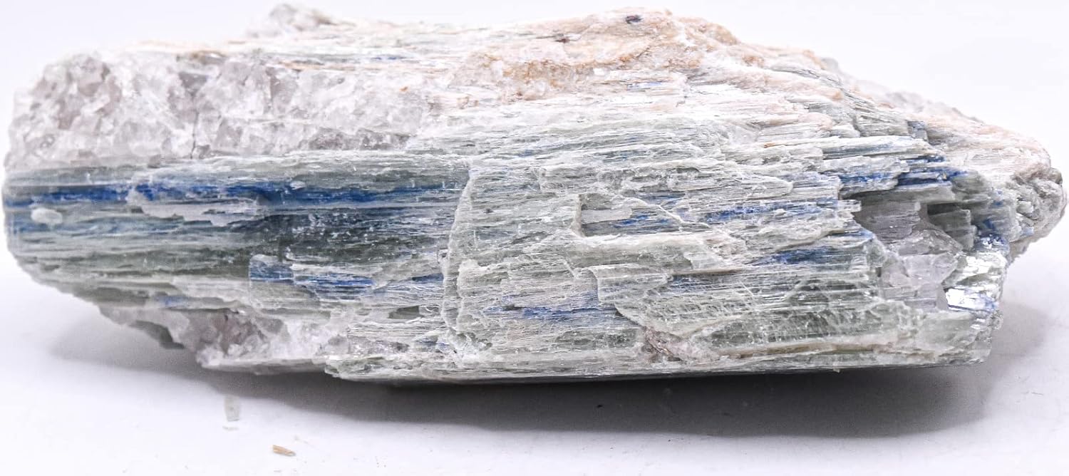 Greenish Blue Kyanite Blade Cluster Rough Natural Crystal - 235g