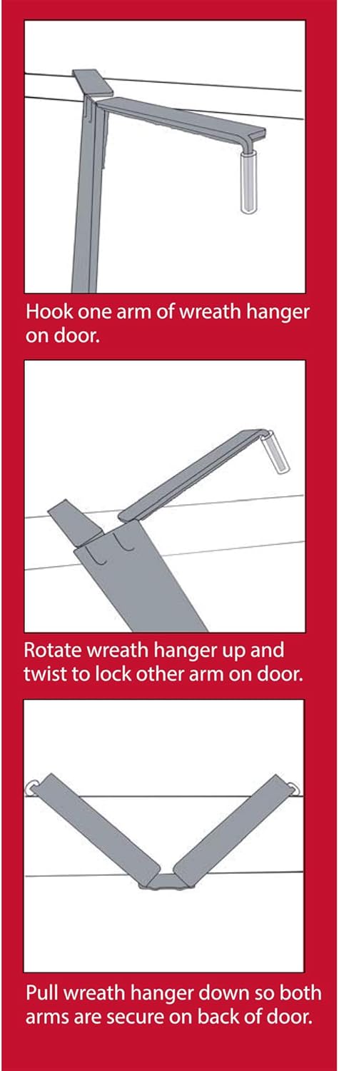 Haute Decor Adjustable Wreath Hanger - Matte Brown