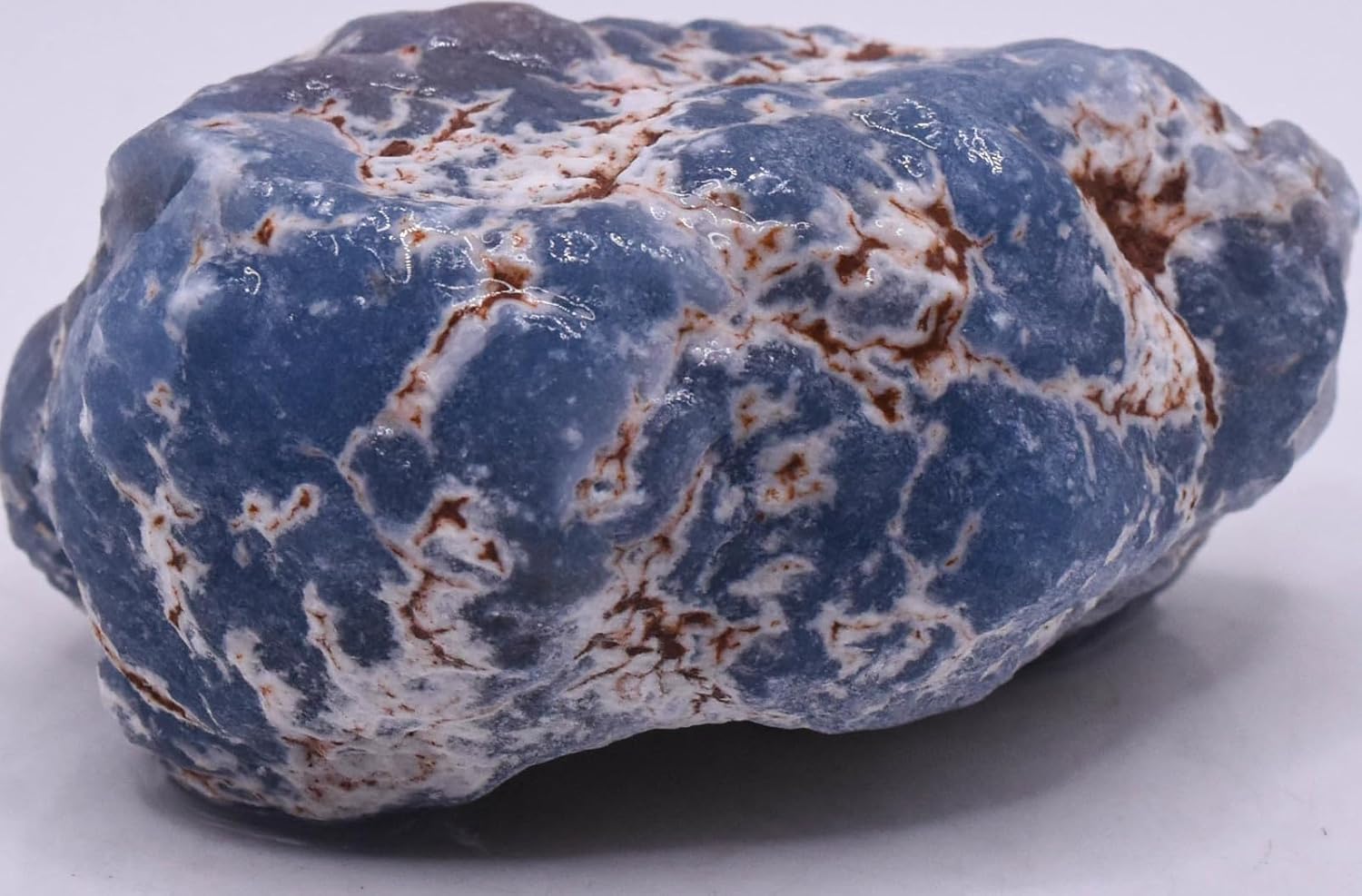 275 Inch Blue Angelite Rough Natural Gemstone for Carving