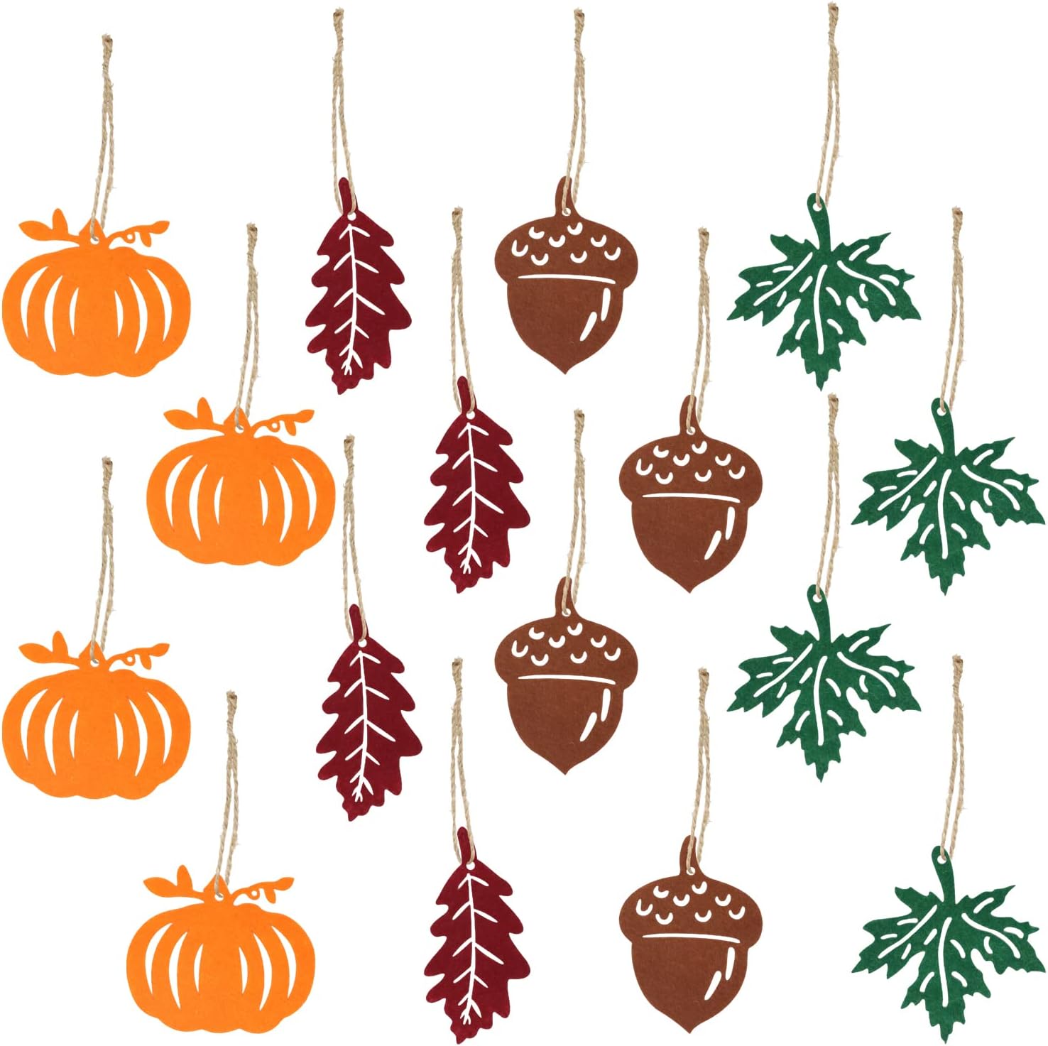 Yueton 36PCS Fall Hanging Ornaments with Rope