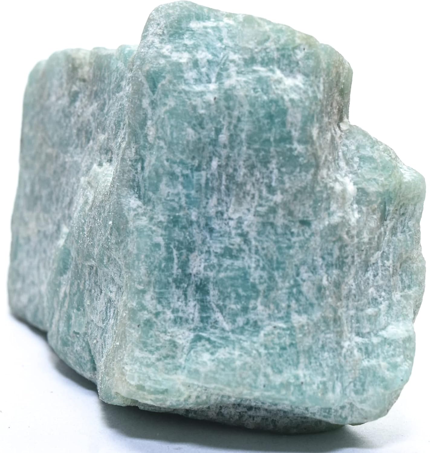 26 Inch Blue Green Amazonite Rough Gemstone Raw Specimen for Cabbing - India