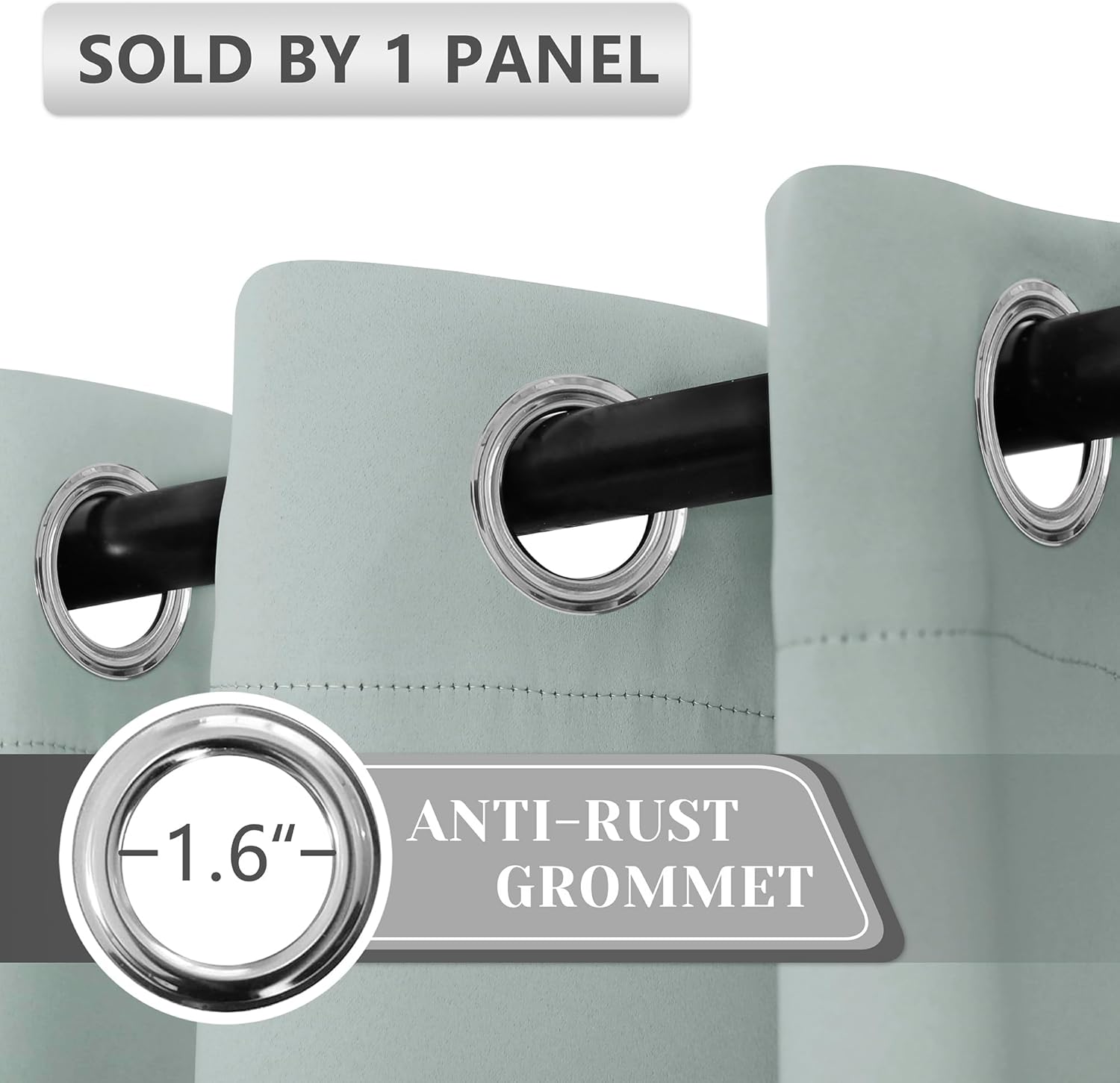 AOSKY Door Curtains for Privacy and Light Blocking