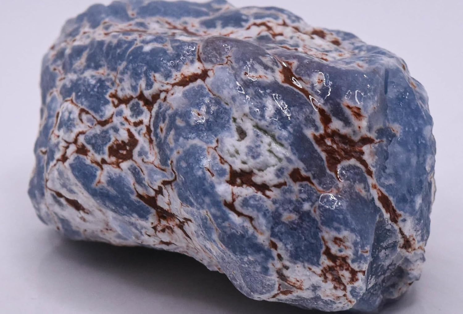 275 Inch Blue Angelite Rough Natural Gemstone for Carving