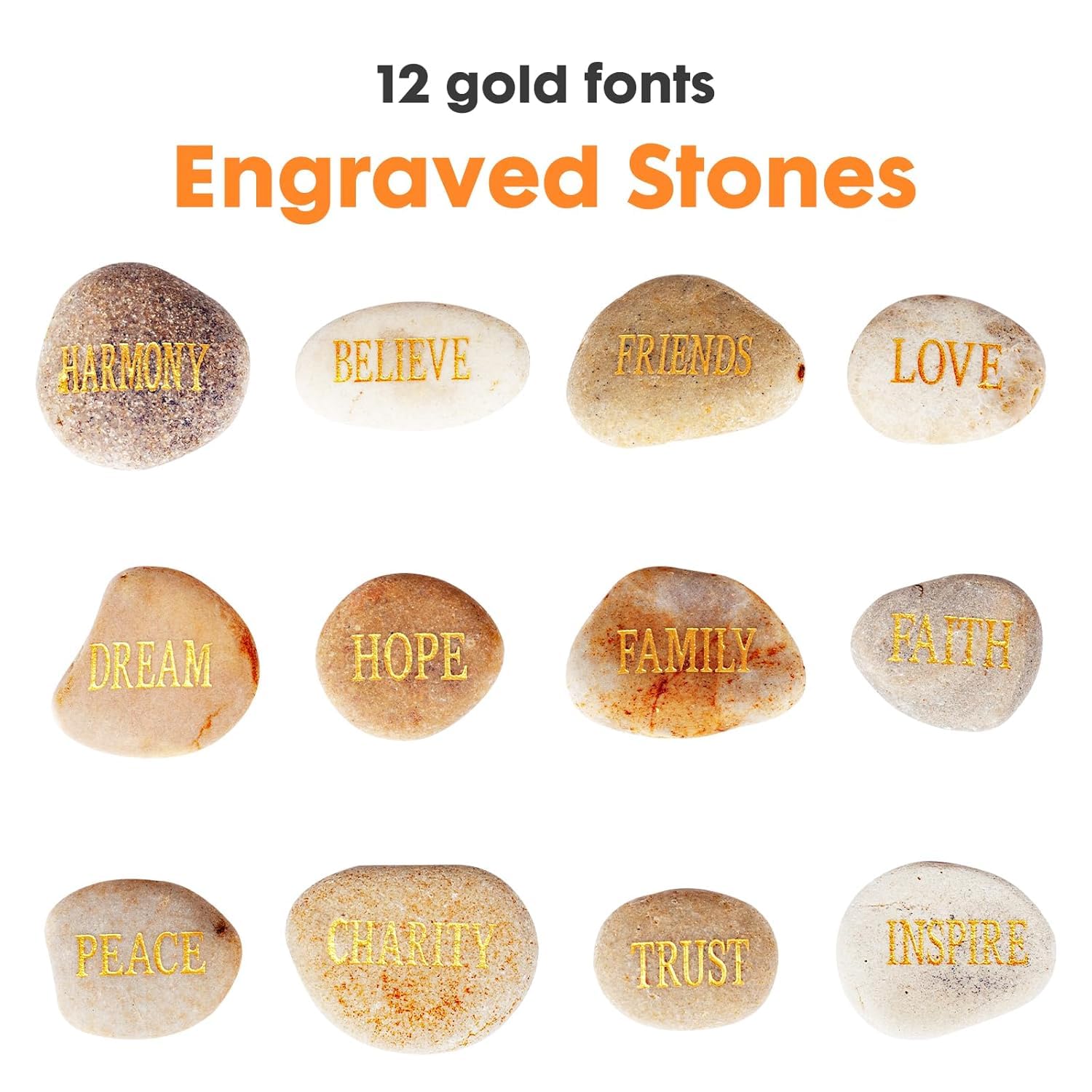 DIY Rocks with Inspirational Words for Home Decor
