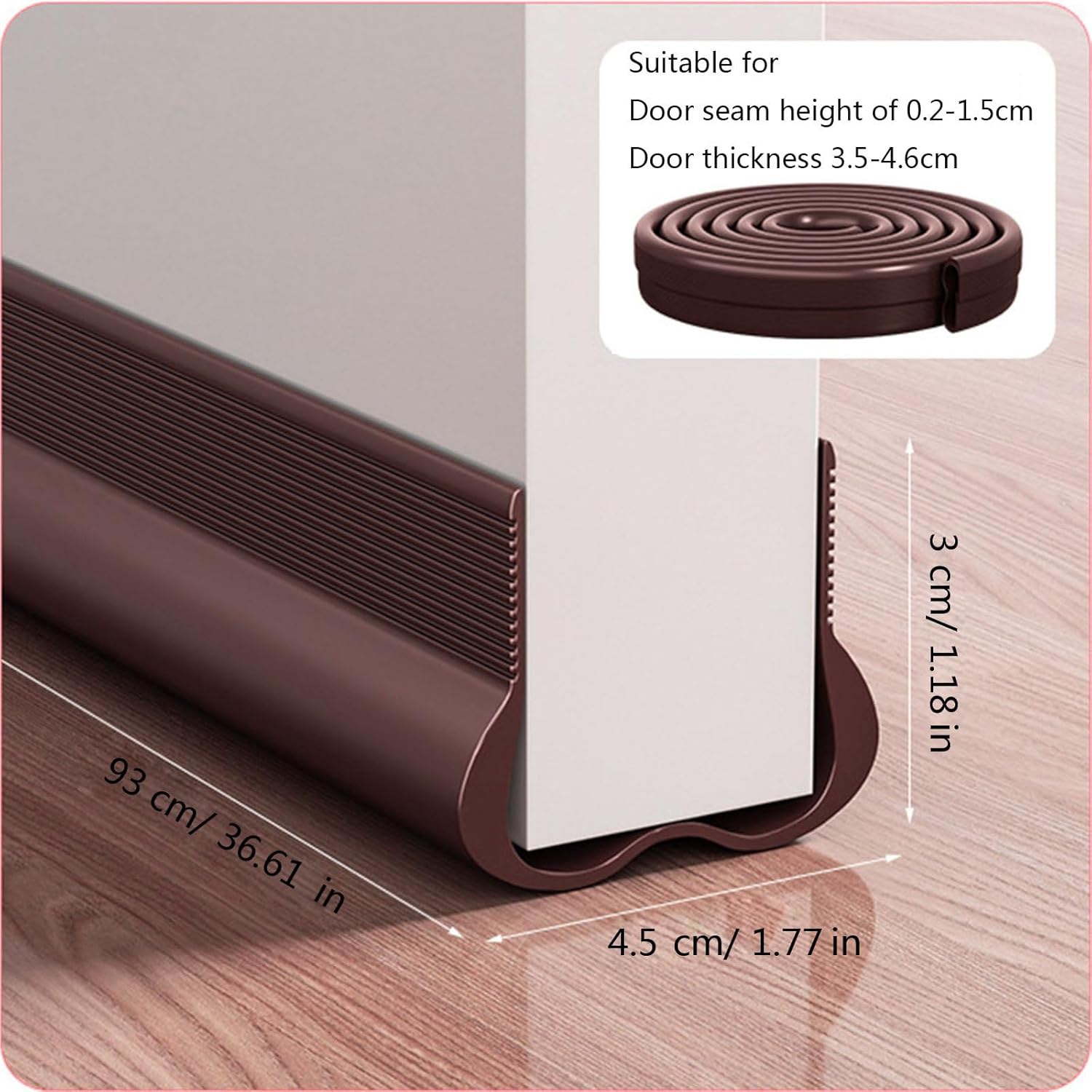 Door Draft Stopper for Exterior and Interior Doors