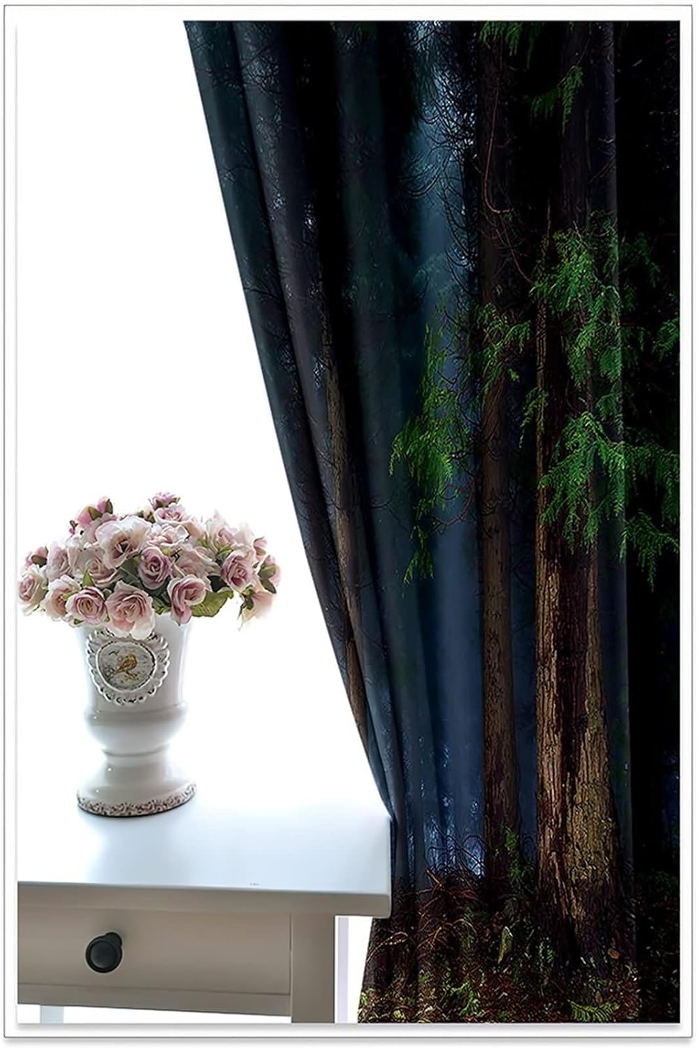 Homxi 2 Panel Blackout Curtains Psychedelic Trees