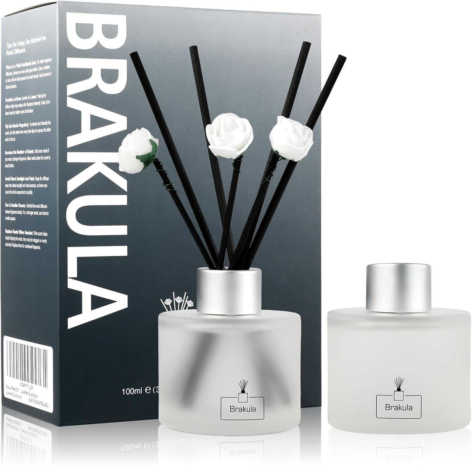 Brakula 2 Pack Reed Diffuser Set Eucalyptus Mint