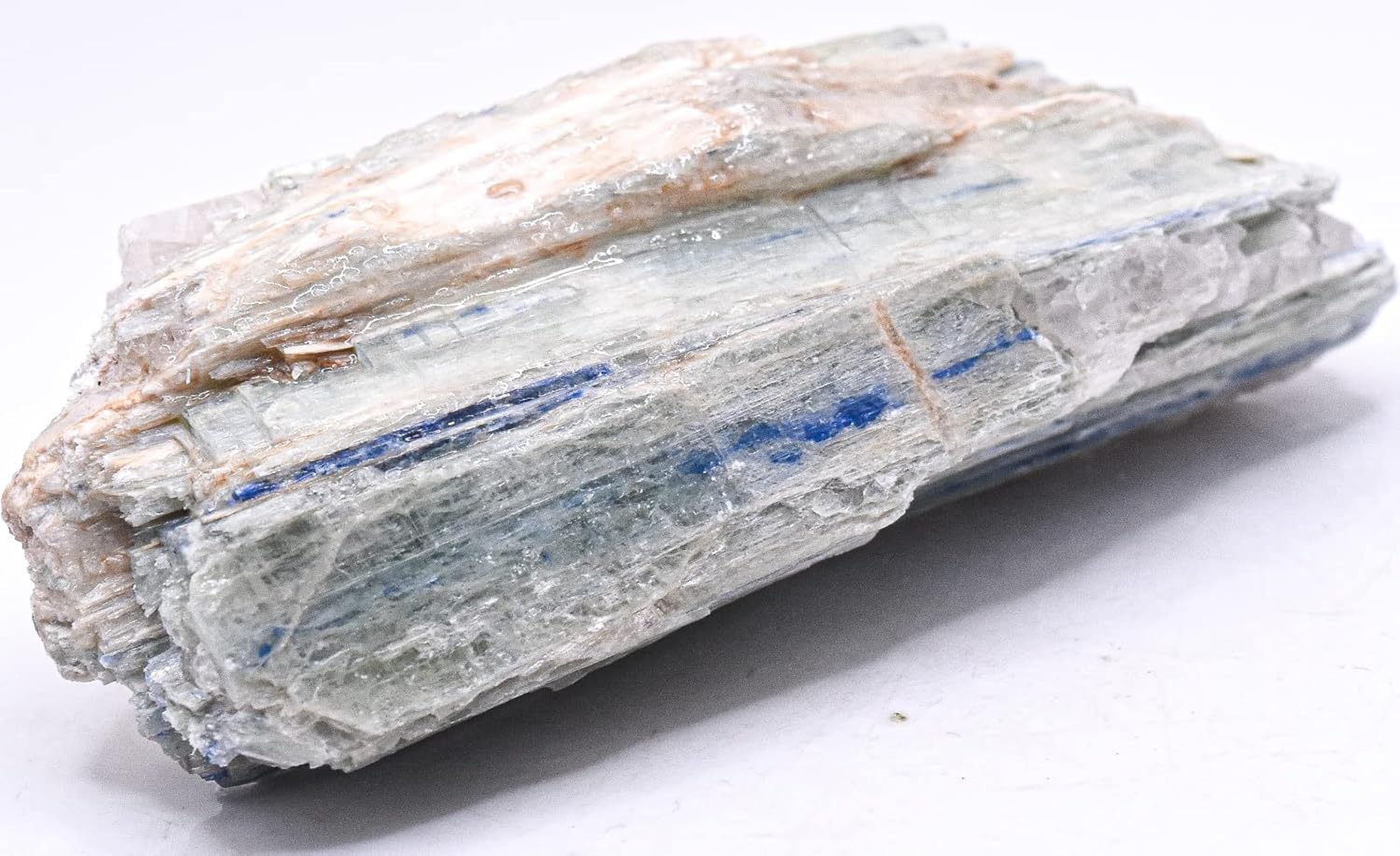 Greenish Blue Kyanite Blade Cluster Rough Natural Crystal - 235g