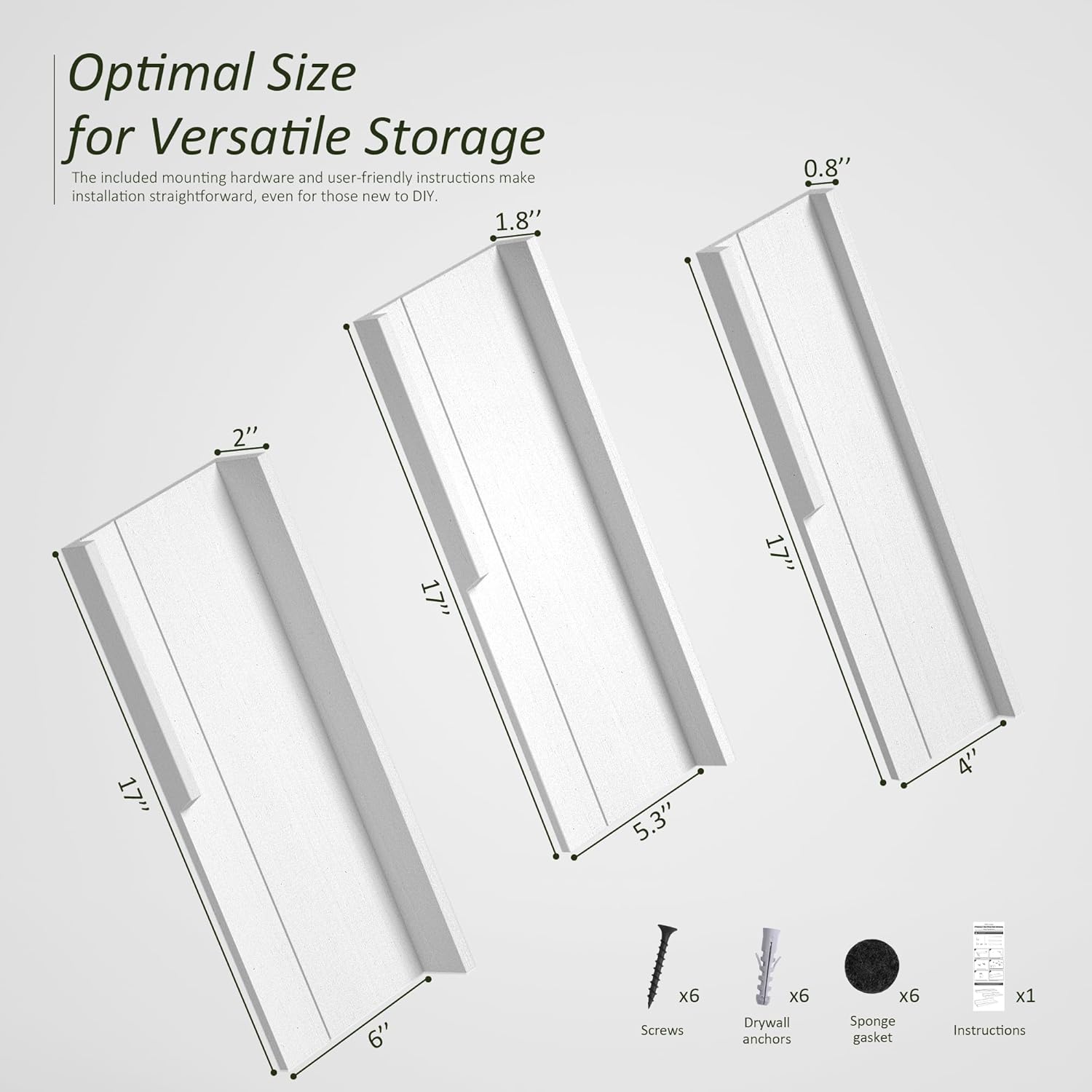 Rebee Vision Farmhouse Floating Shelves Set of 3