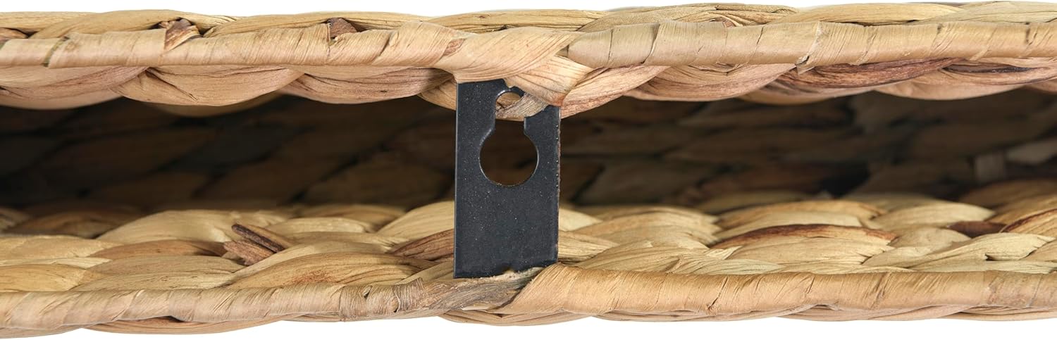 Creative Co Op Handwoven Water Hyacinth Floating Shelf
