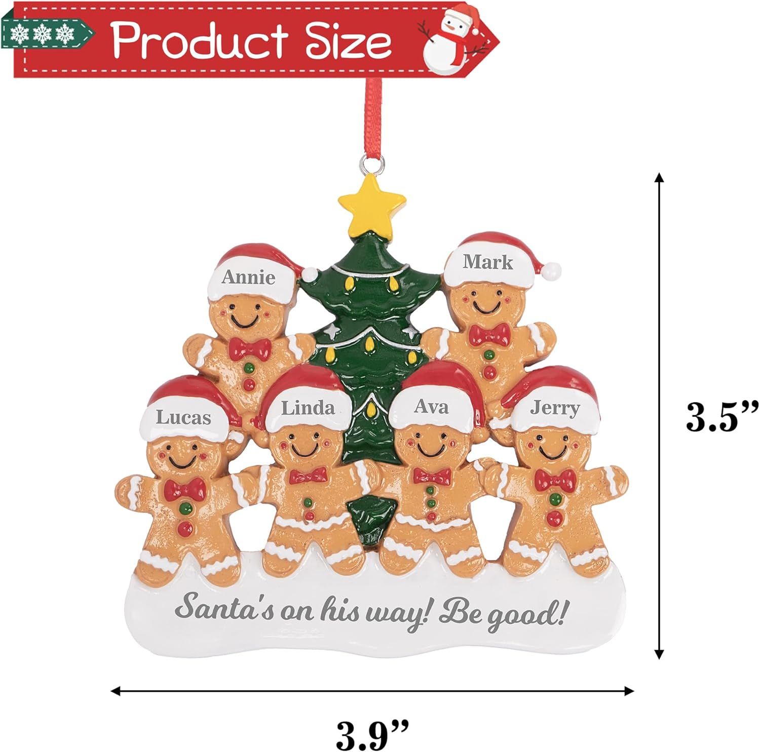 JEKOSEN 2025 Personalized Christmas Ornament with Custom Name