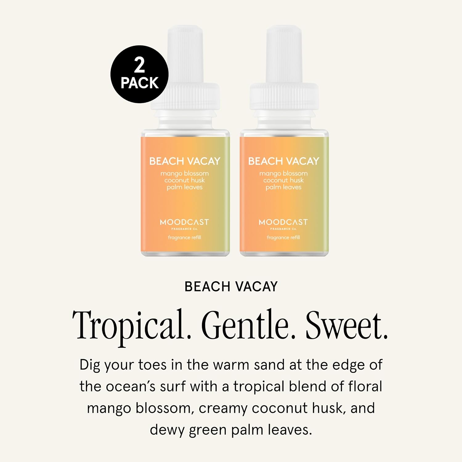 Pura Moodcast Home Scent Refill 2 Pack - Beach Vacay