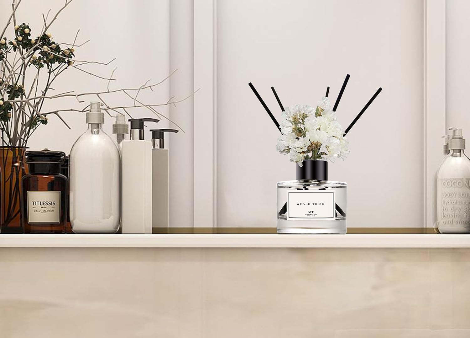 WEALD TRIBE Reed Diffuser Set of 3 Luxury Hotel Scents