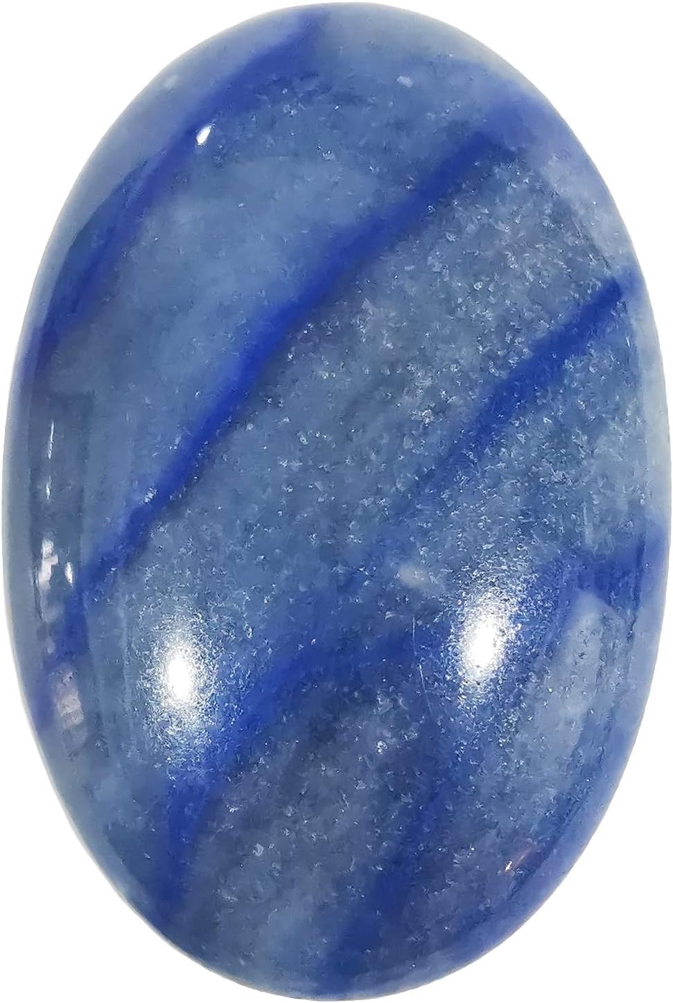 Loveliome Natural Blue Aventurine Oval Worry Stones