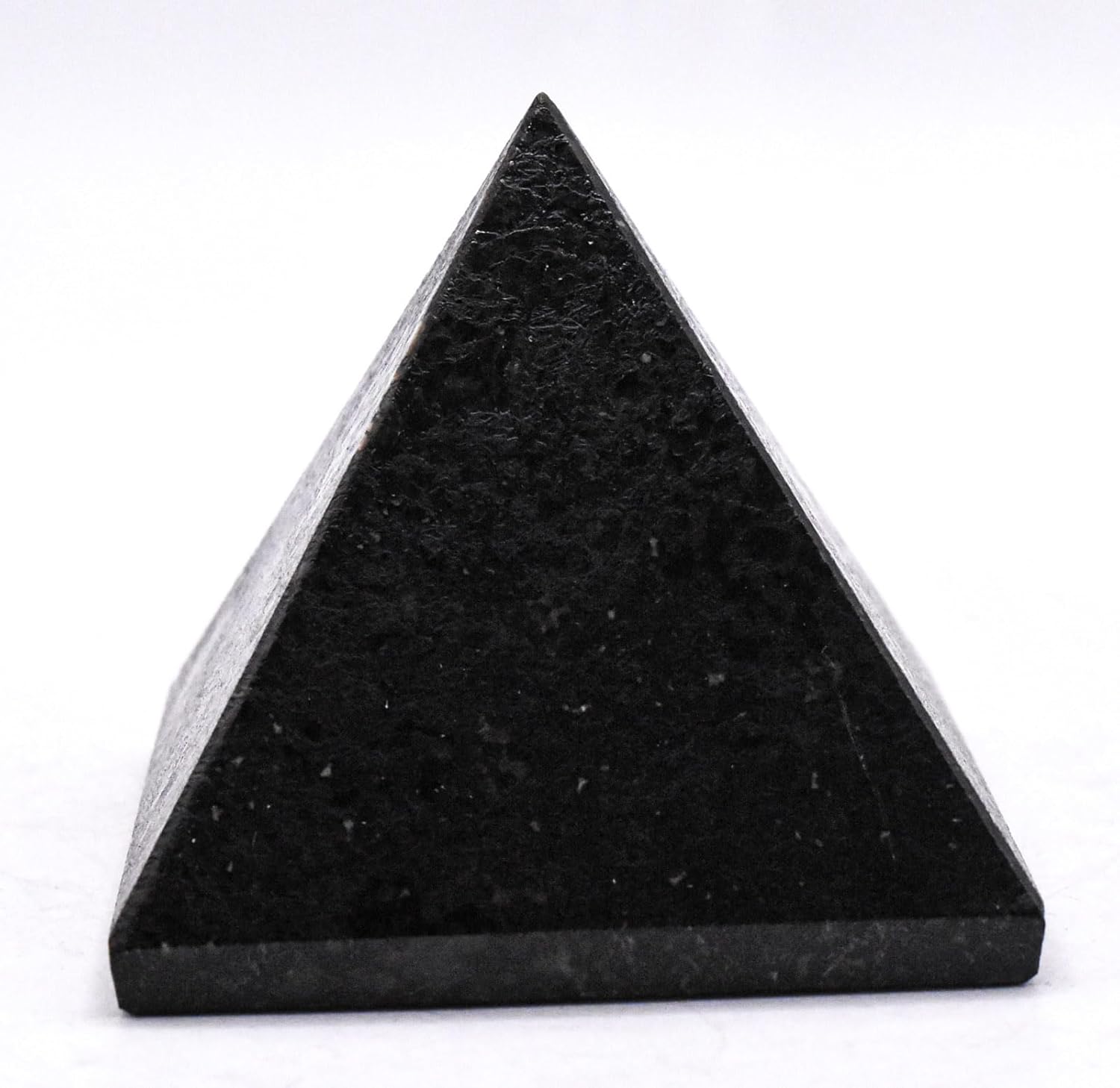 22 Inch Black Nuummite Carved Pyramid Crystal Specimen