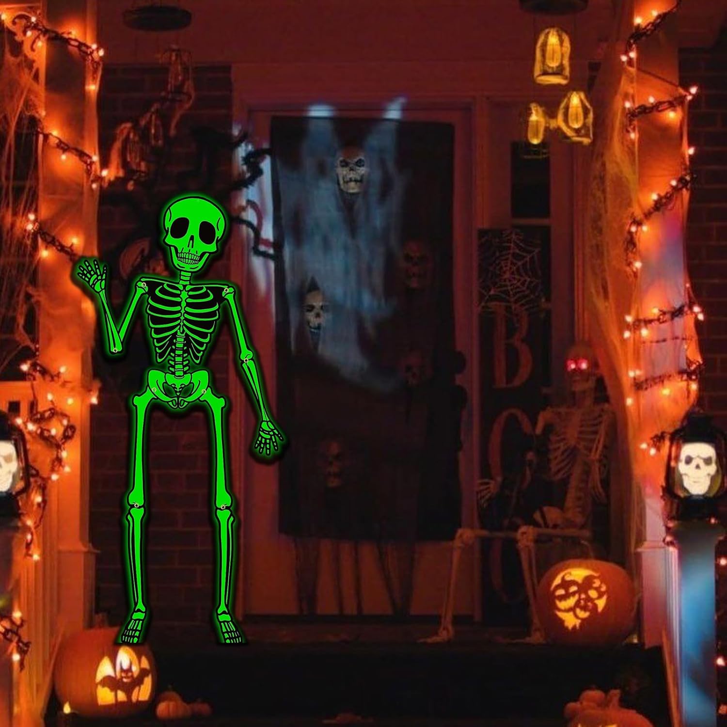 Kalefo Halloween Glow in the Dark Skeleton Decorations