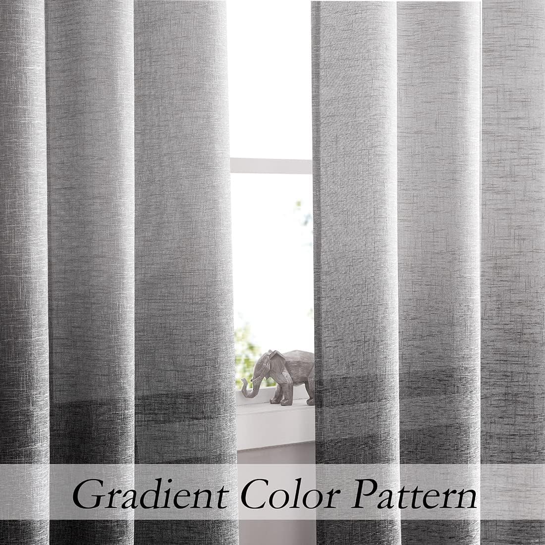 Central Park Ombre Door Curtain 100 x 84 Panel