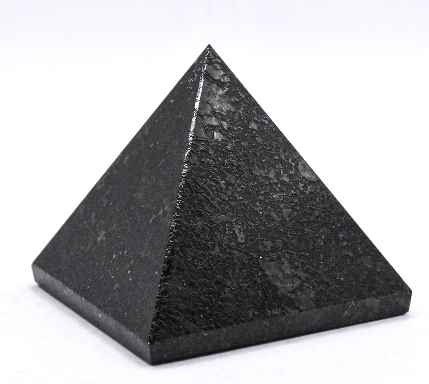 22 Inch Black Nuummite Carved Pyramid Crystal Specimen