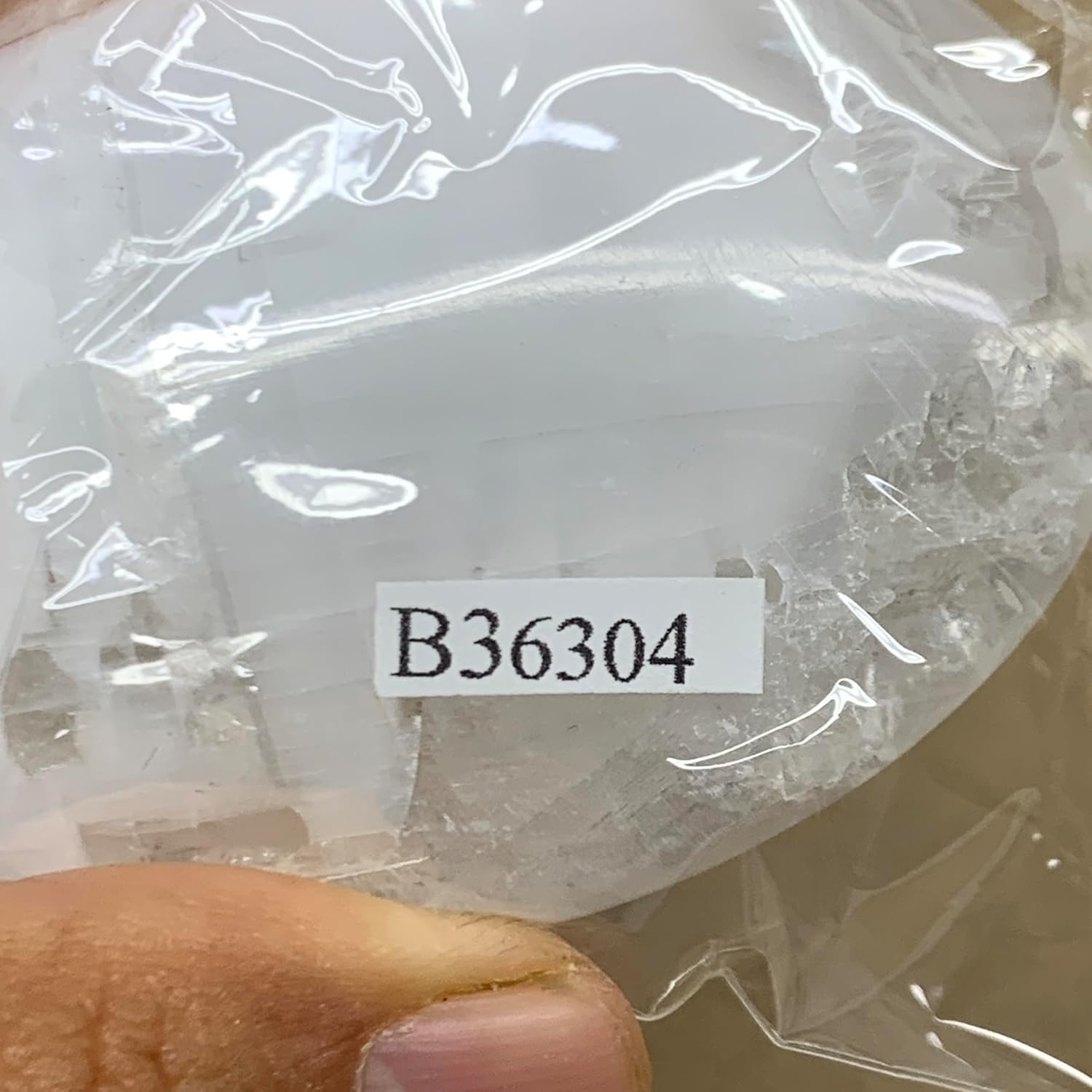28x2x1 Inch Natural Selenite Palm-Stone Crystal
