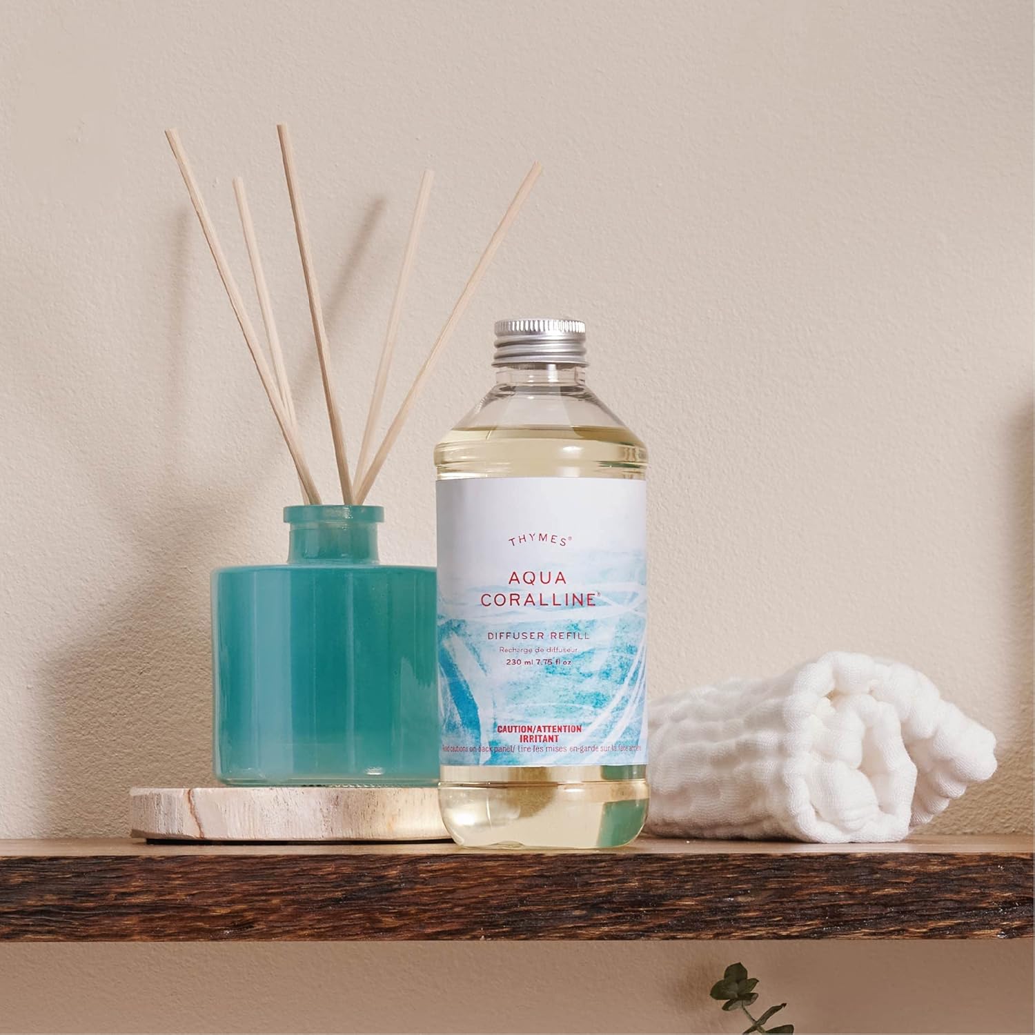 Thymes Aqua Coralline Reed Diffuser Oil 775 Fl Oz